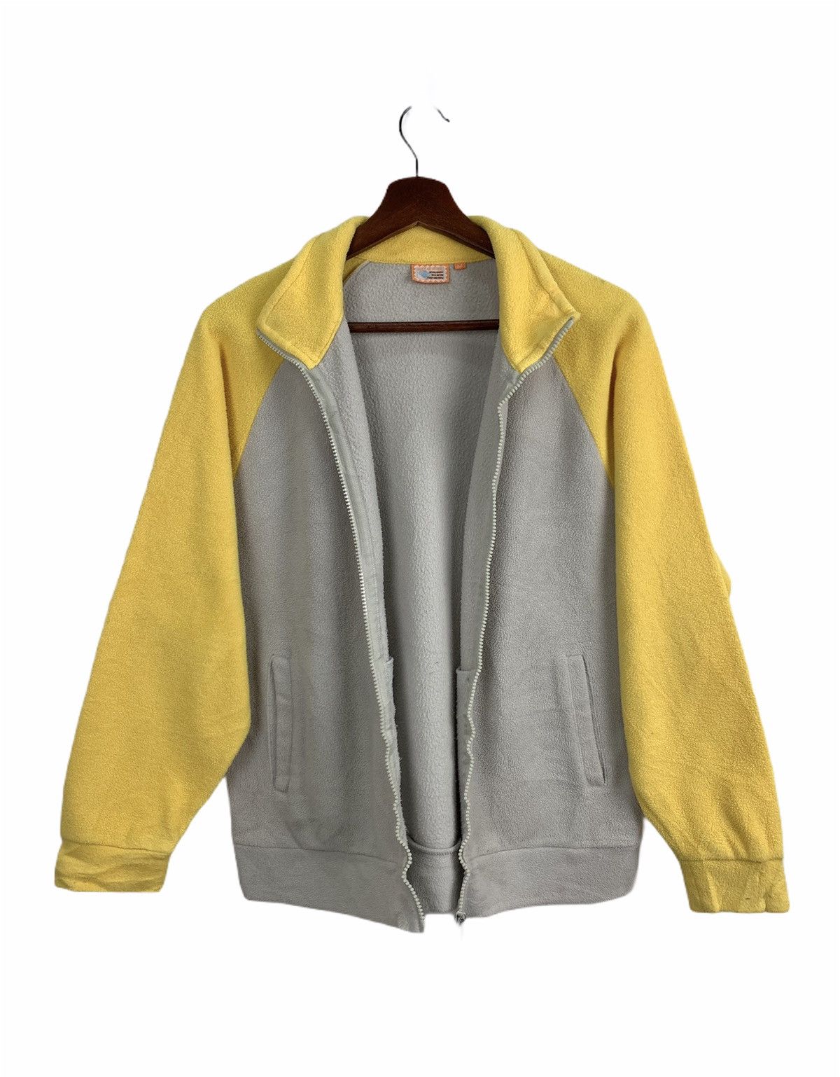 Japanese Brand WORKPLANT Fleece Raglan Zippe Sportwear Gym Training Jacket Size M / US 6-8 / IT 42-44 - 3 Thumbnail