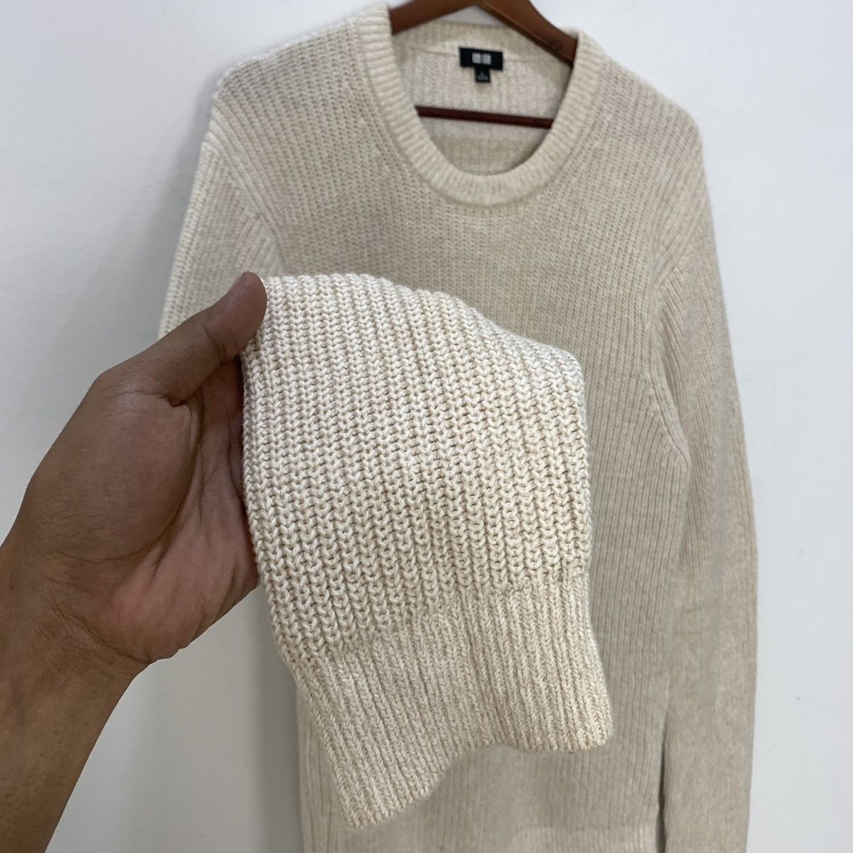 Uniqlo UNIQLO Crewneck TwistCable Knitwear Pullover Jumper Sweater Size L / US 10 / IT 46 - 8 Thumbnail