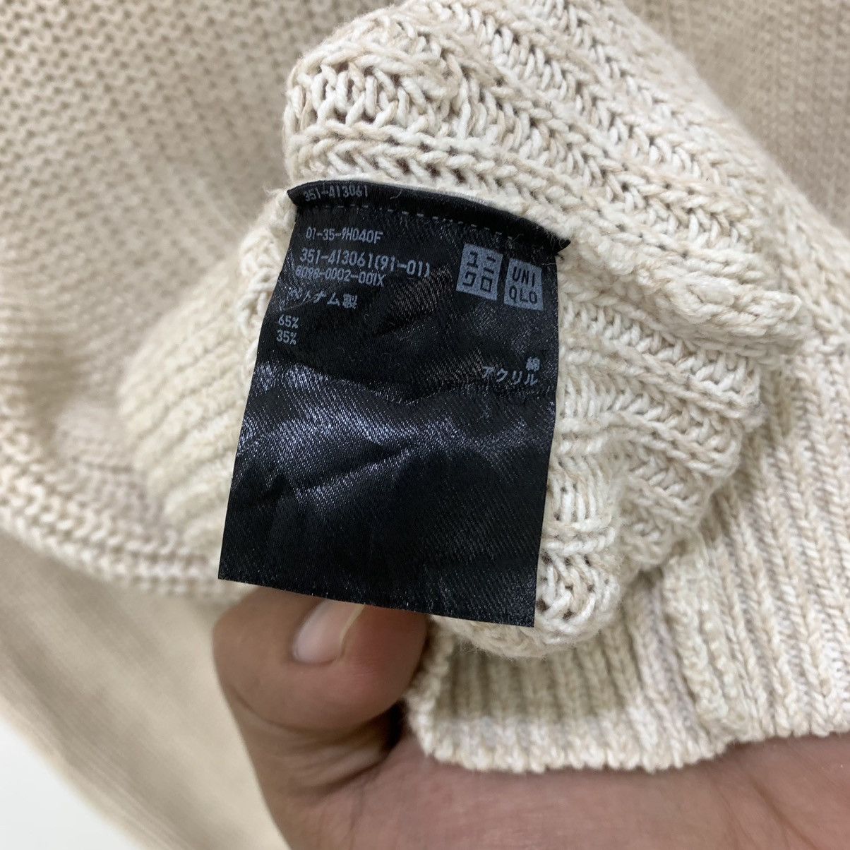 Uniqlo UNIQLO Crewneck TwistCable Knitwear Pullover Jumper Sweater Size L / US 10 / IT 46 - 14 Thumbnail