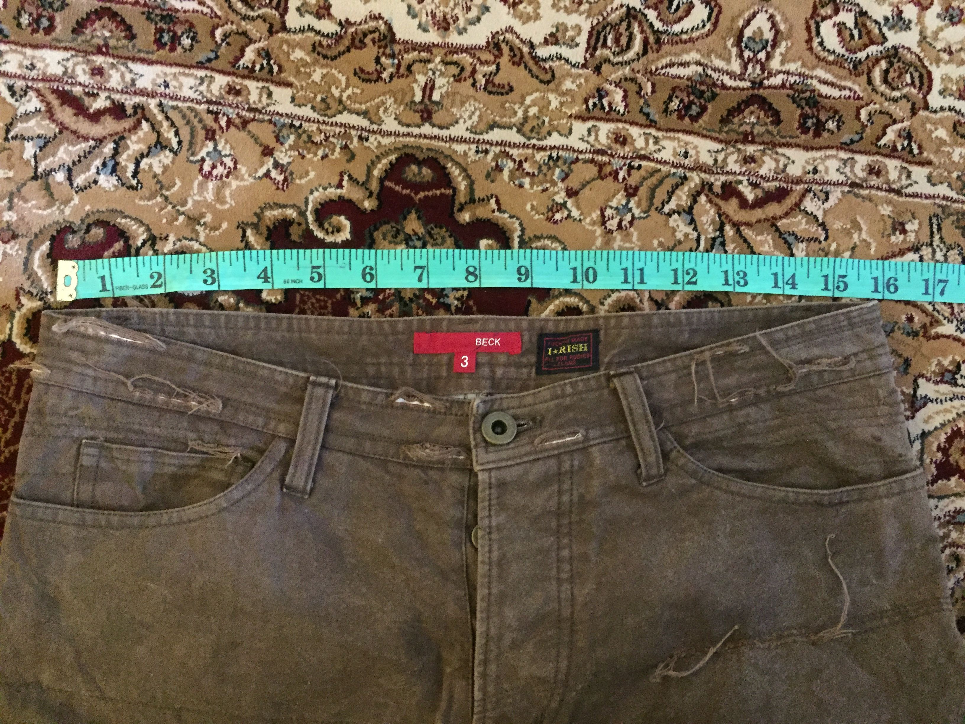 Japanese Brand BECK x I rish Hagi distressed Canvas pants hysteric Size US 31 - 15 Thumbnail