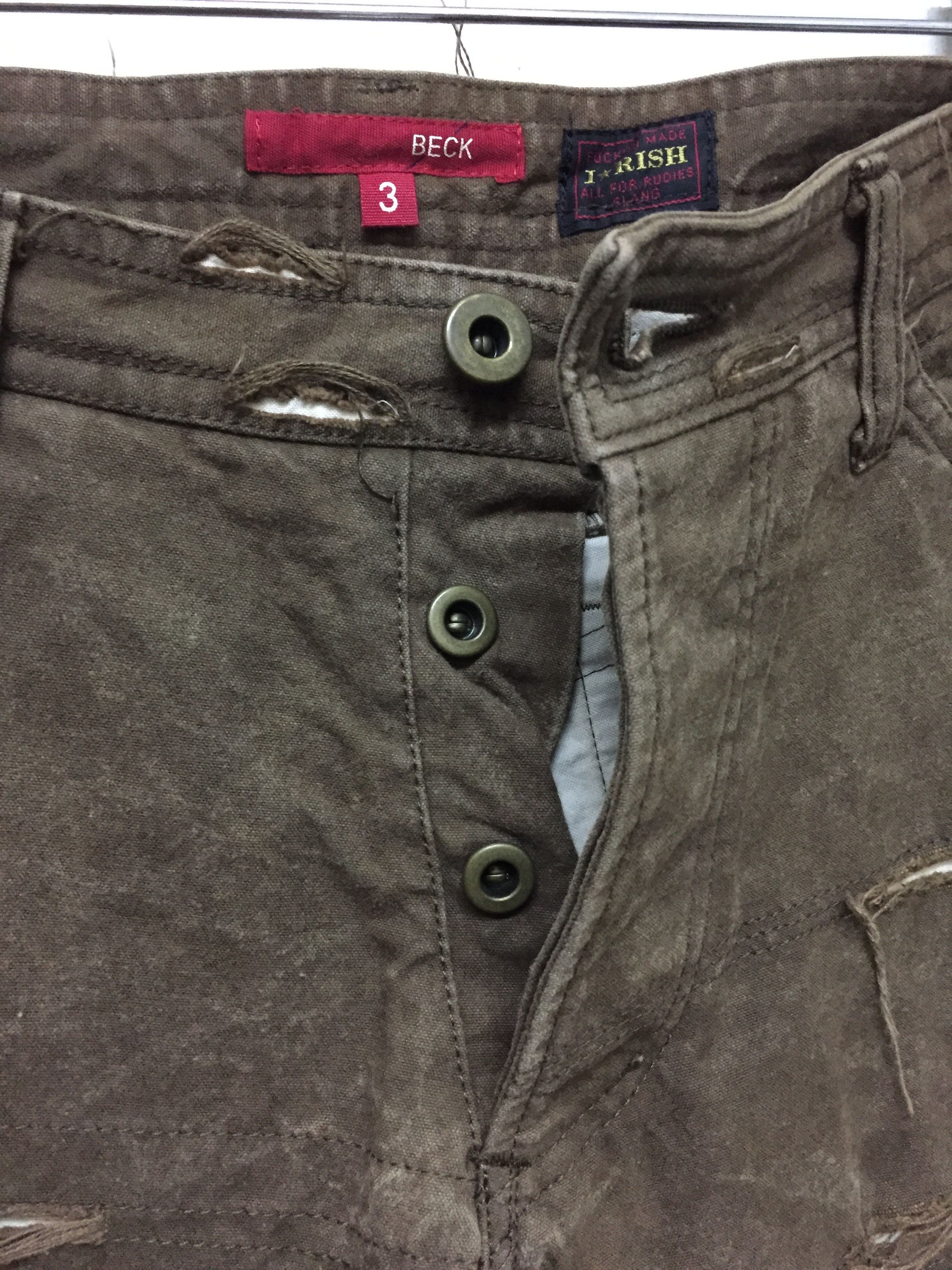 Japanese Brand BECK x I rish Hagi distressed Canvas pants hysteric Size US 31 - 8 Thumbnail