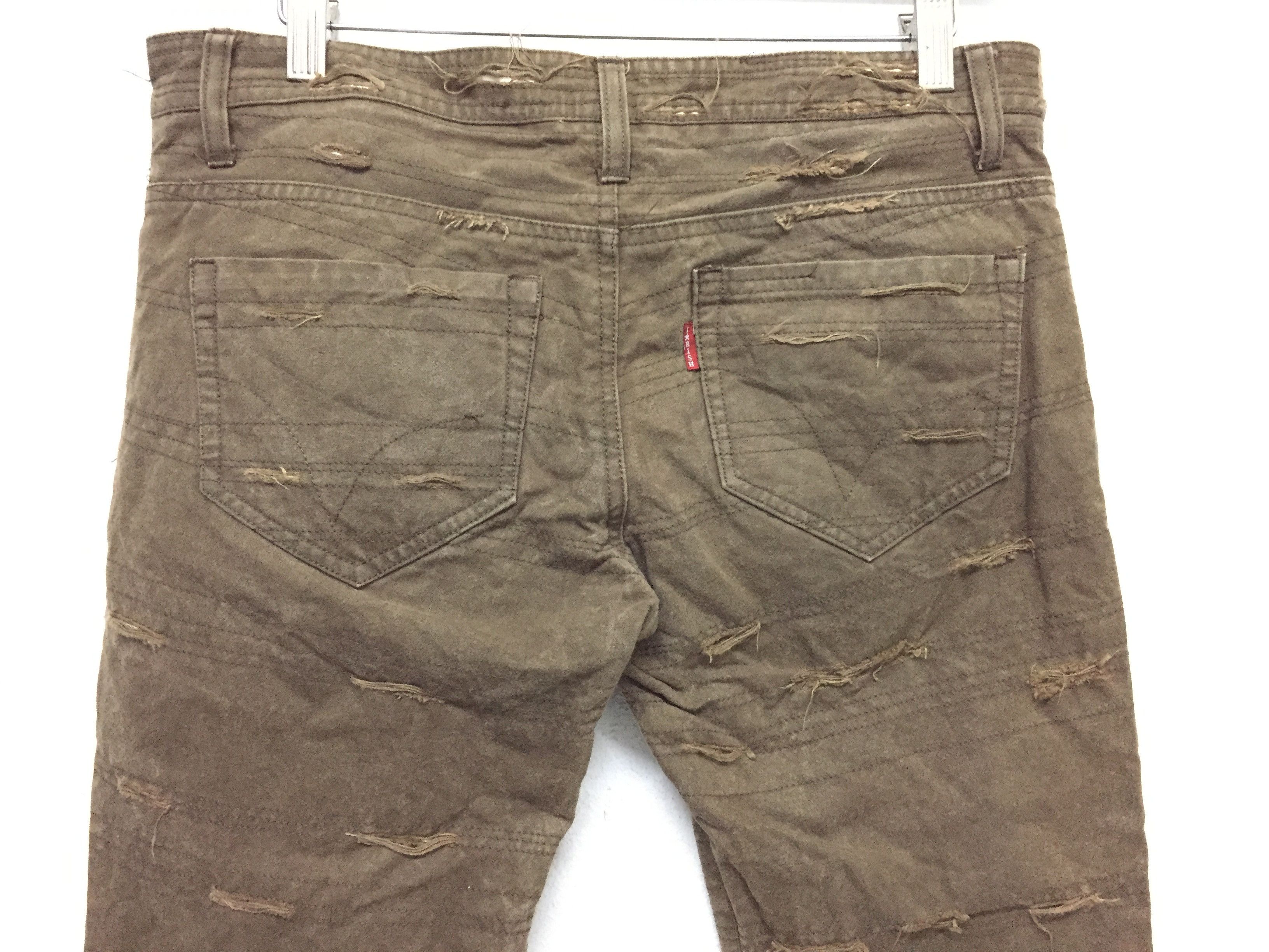 Japanese Brand BECK x I rish Hagi distressed Canvas pants hysteric Size US 31 - 11 Thumbnail