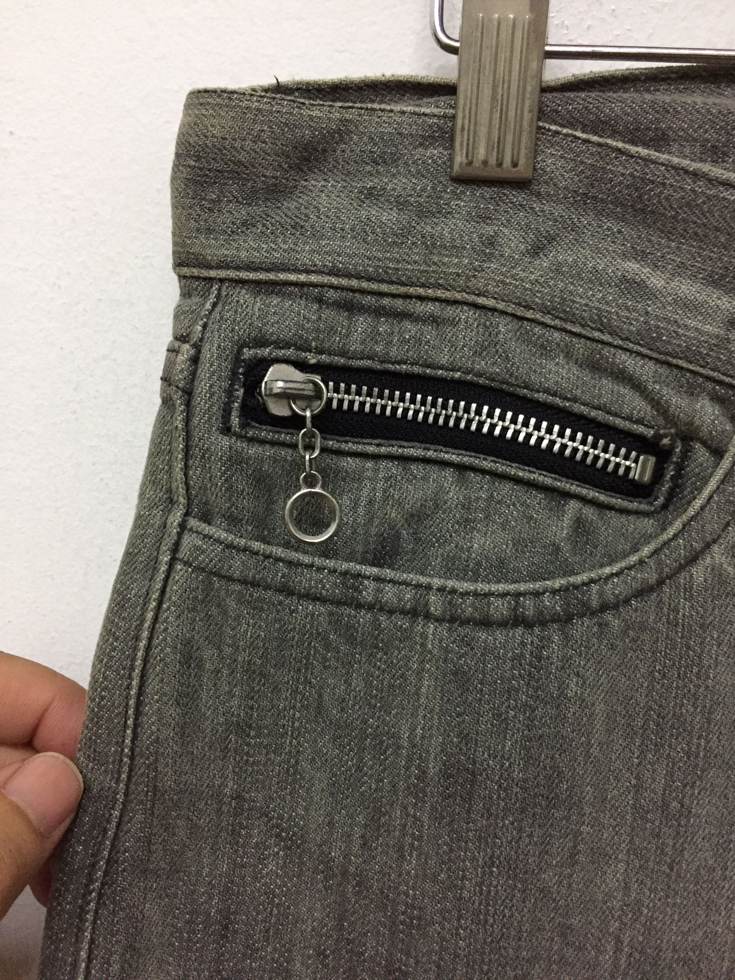 Japanese Brand Flare!!EDGE Rupert Wash denim double shark Thigh zipper Size US 32 / EU 48 - 9 Thumbnail