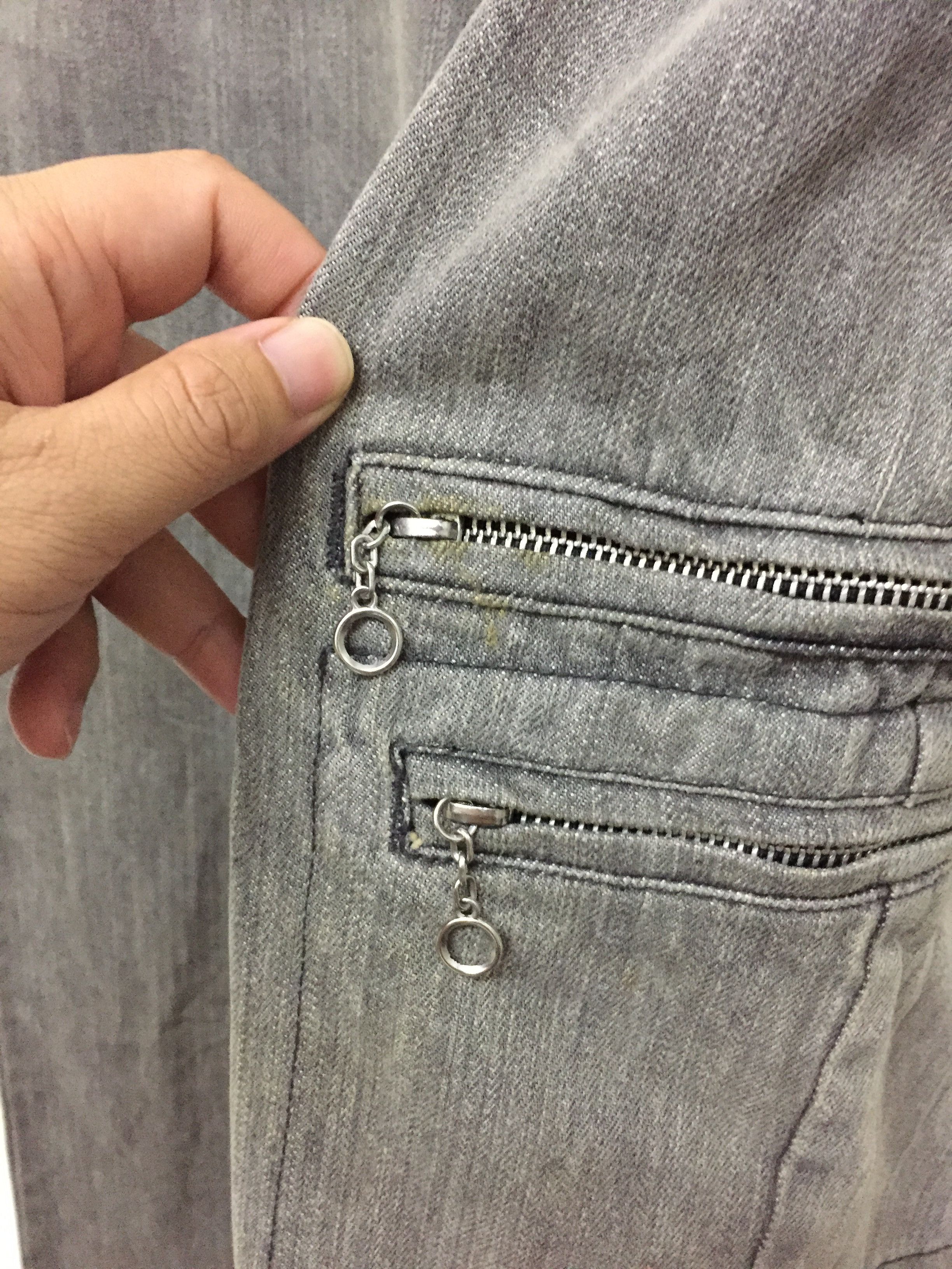 Japanese Brand Flare!!EDGE Rupert Wash denim double shark Thigh zipper Size US 32 / EU 48 - 5 Thumbnail