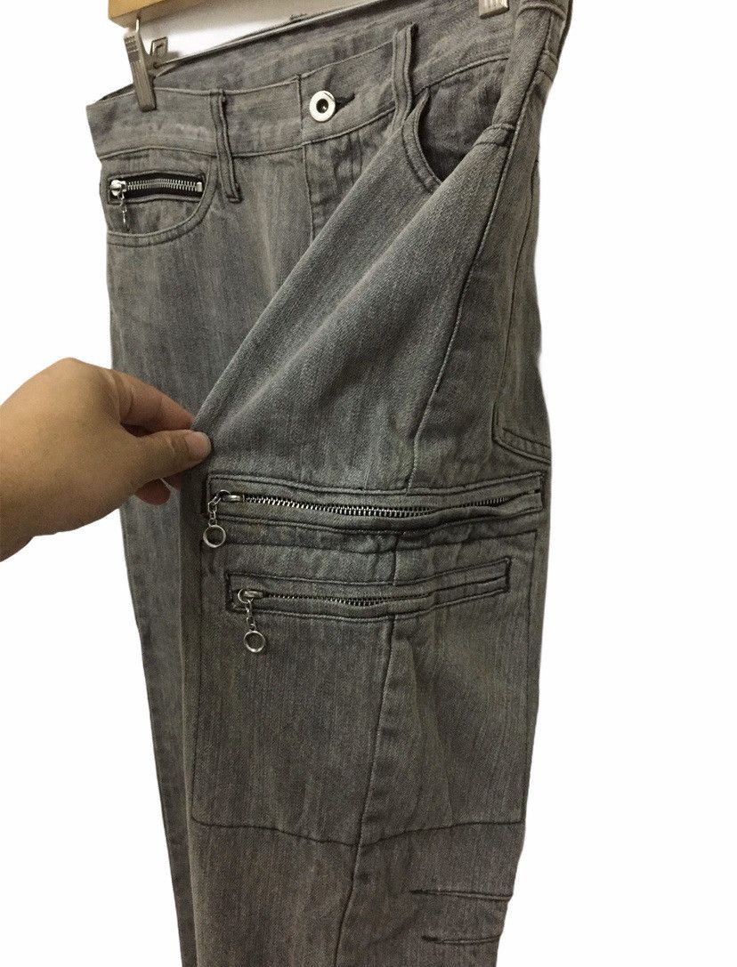 Japanese Brand Flare!!EDGE Rupert Wash denim double shark Thigh zipper Size US 32 / EU 48 - 4 Thumbnail