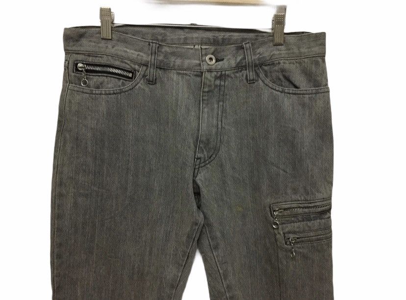 Japanese Brand Flare!!EDGE Rupert Wash denim double shark Thigh zipper Size US 32 / EU 48 - 3 Thumbnail