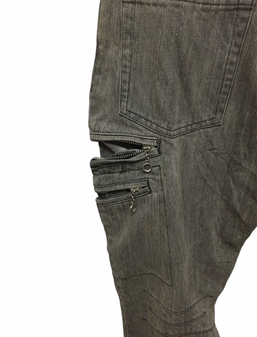 Japanese Brand Flare!!EDGE Rupert Wash denim double shark Thigh zipper Size US 32 / EU 48 - 7 Thumbnail