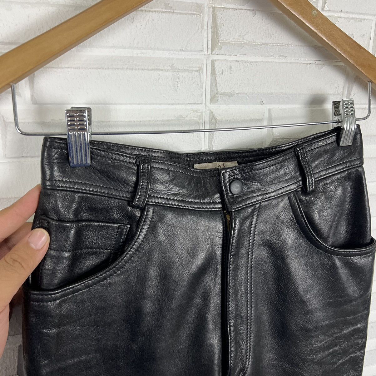 Japanese Brand × Leather BIKER SOFT LEATHER PANTS BY FAR EAST LEATHER Size US 28 / EU 44 - 4 Thumbnail