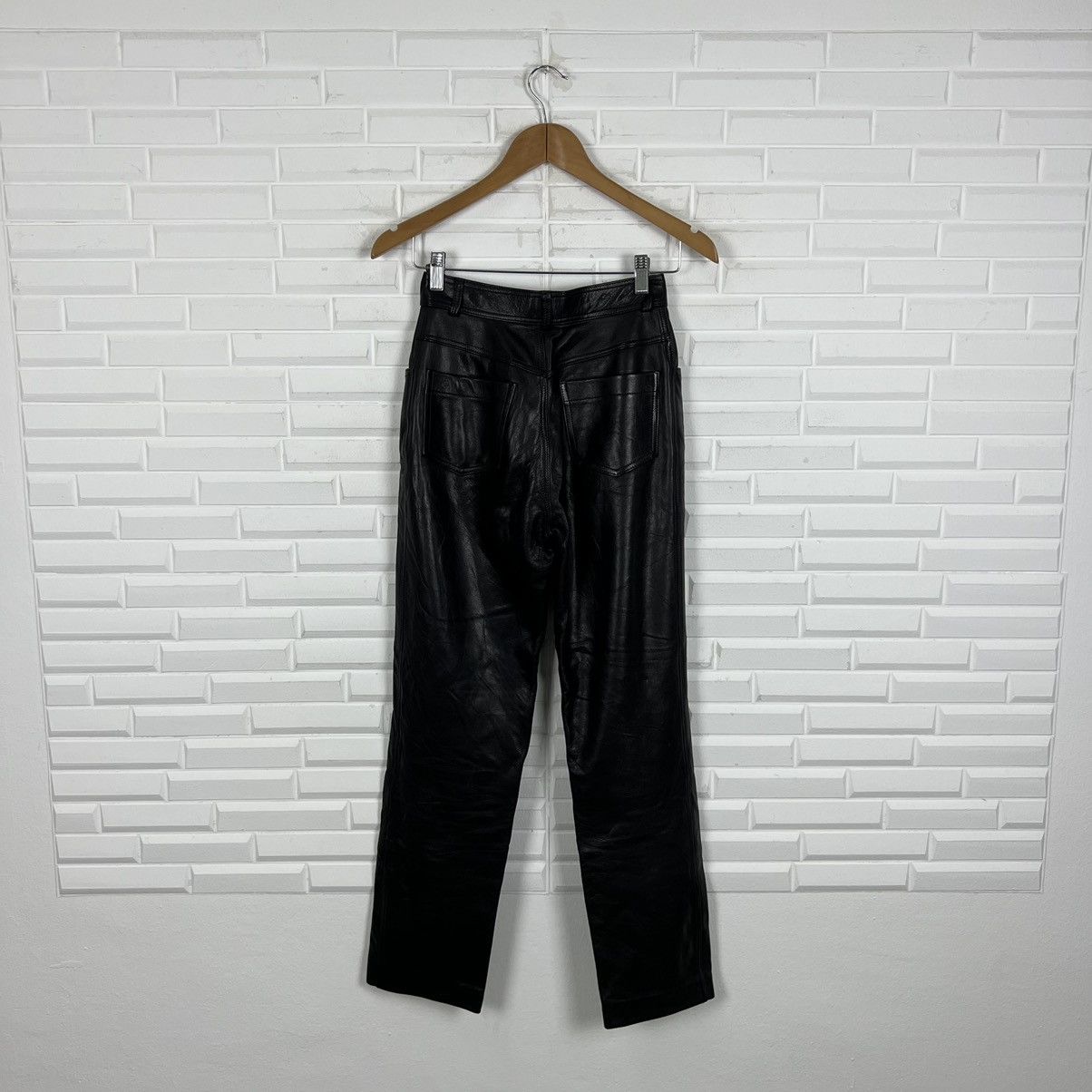 Japanese Brand × Leather BIKER SOFT LEATHER PANTS BY FAR EAST LEATHER Size US 28 / EU 44 - 6 Thumbnail