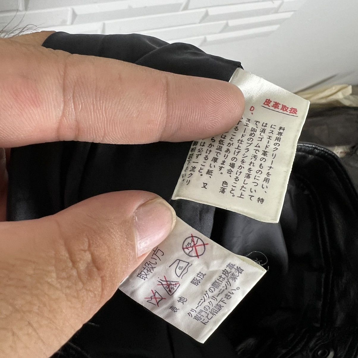 Japanese Brand × Leather BIKER SOFT LEATHER PANTS BY FAR EAST LEATHER Size US 28 / EU 44 - 10 Thumbnail
