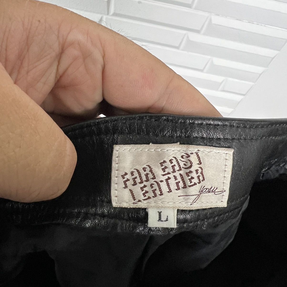 Japanese Brand × Leather BIKER SOFT LEATHER PANTS BY FAR EAST LEATHER Size US 28 / EU 44 - 8 Thumbnail