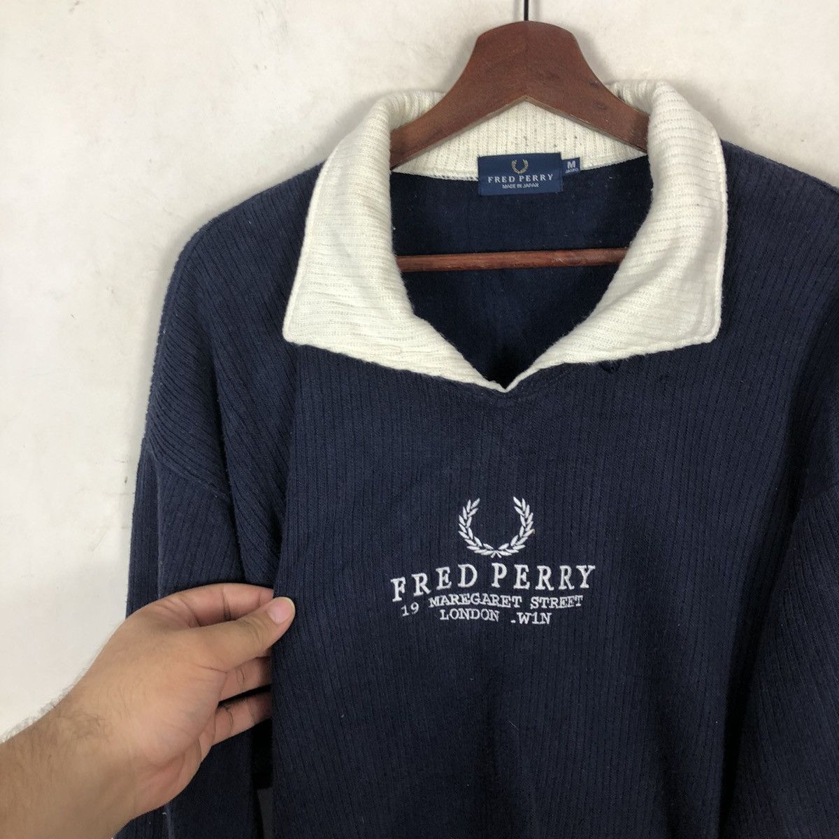 Fred Perry FRED PERRY SWEATSHIRT BIG LOGO MADE IN JAPAN Size US M / EU 48-50 / 2 - 4 Thumbnail
