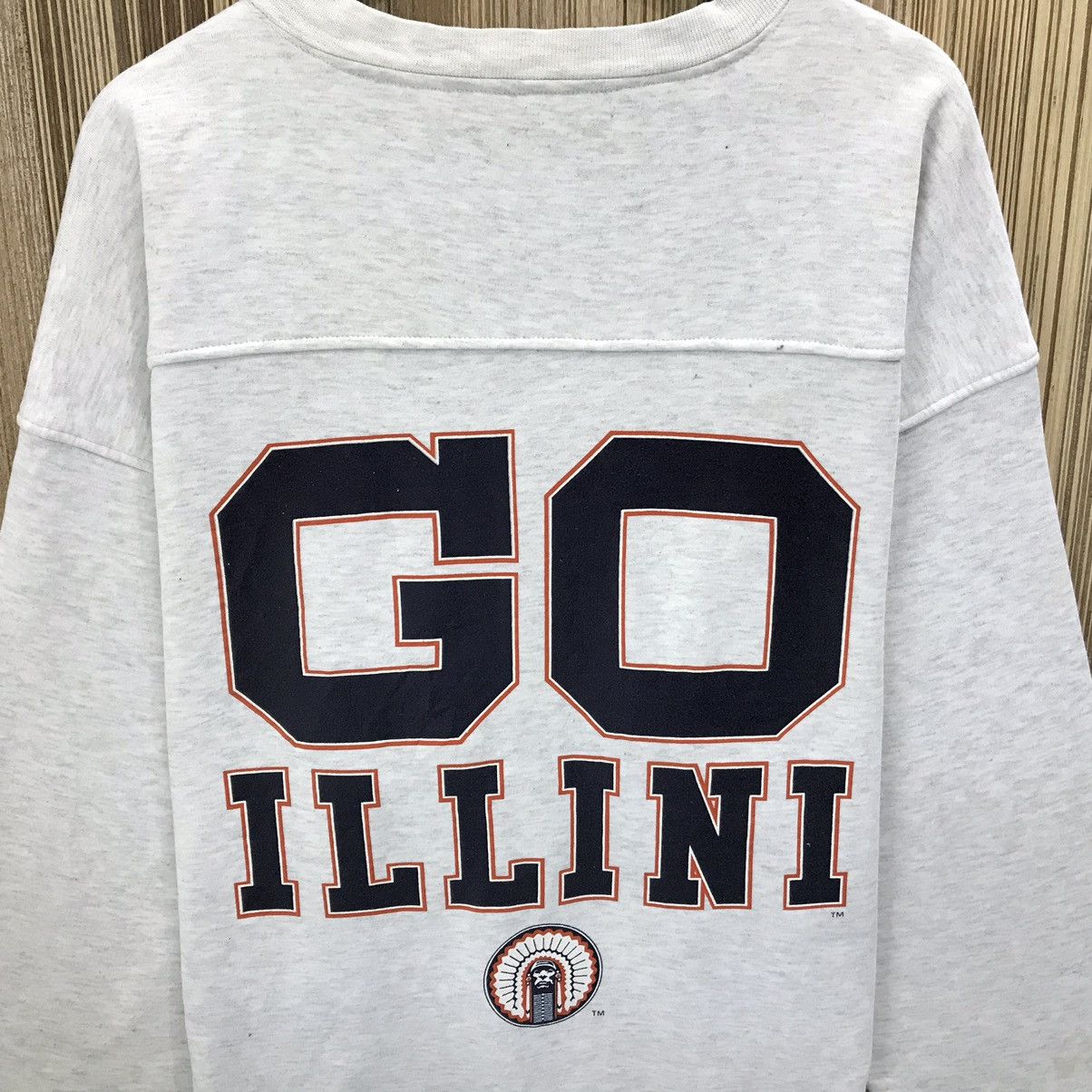 Vintage Vintage ILLINOIS Sweatshirt Pullover Jumper University Size US XL / EU 56 / 4 - 9 Thumbnail