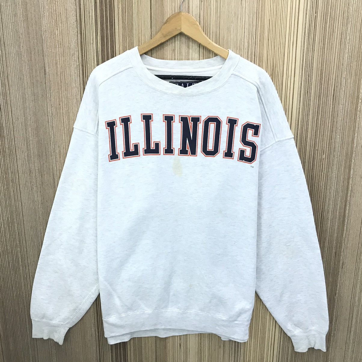 Vintage Vintage ILLINOIS Sweatshirt Pullover Jumper University Size US XL / EU 56 / 4 - 2 Thumbnail