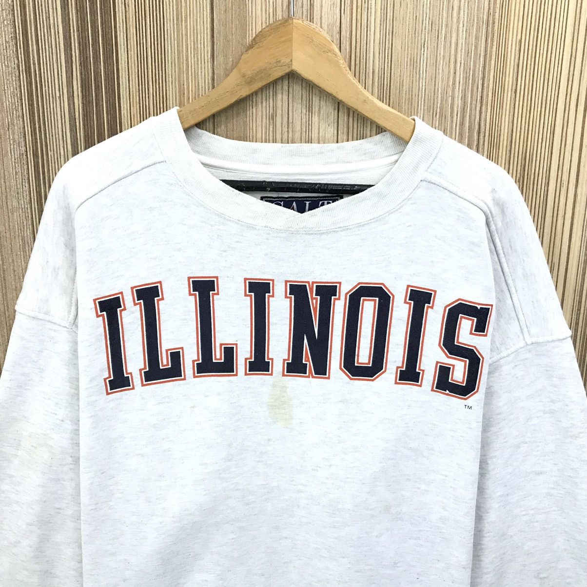 Vintage Vintage ILLINOIS Sweatshirt Pullover Jumper University Size US XL / EU 56 / 4 - 3 Thumbnail