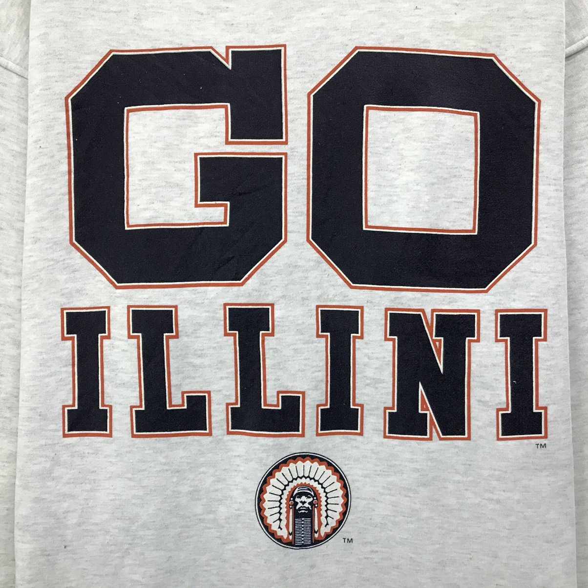 Vintage Vintage ILLINOIS Sweatshirt Pullover Jumper University Size US XL / EU 56 / 4 - 8 Thumbnail