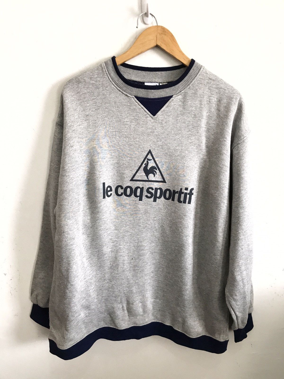 Le Coq Sportif Le Coq Sportif Big Spell Out Front Logo Crewneck Sweatshirt Size US M / EU 48-50 / 2 - 1 Thumbnail