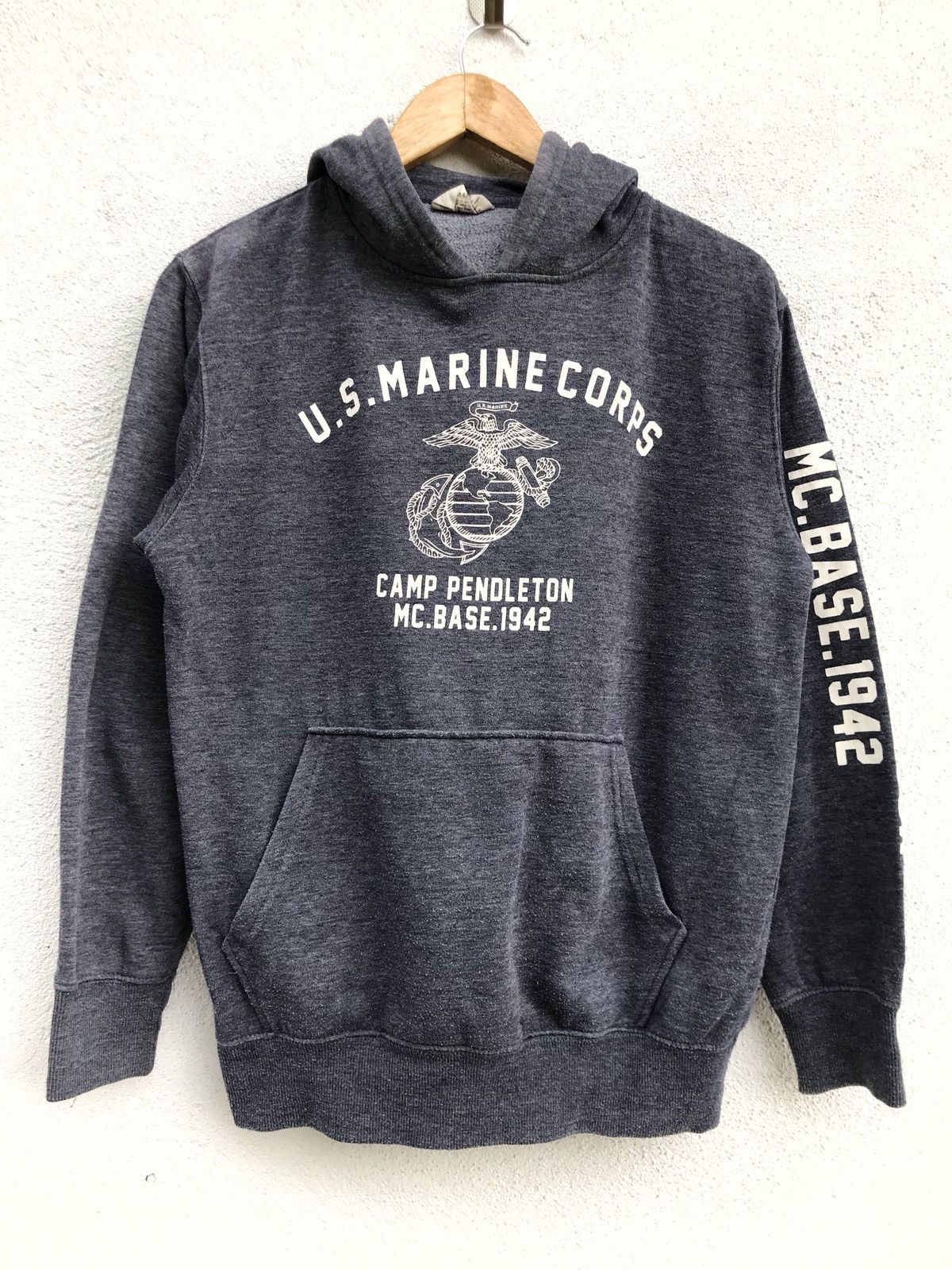 Designer U.S Marines Corps Hoodie Pullover Sweatshirt Beaumere Size US M / EU 48-50 / 2 - 1 Thumbnail