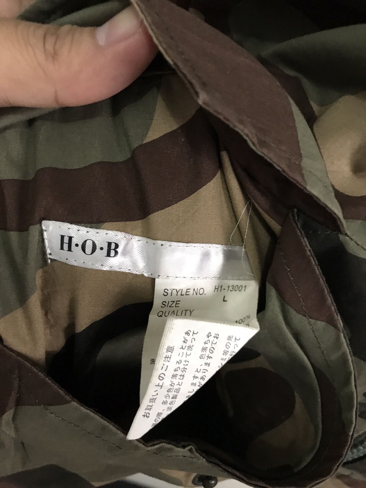 Designer × Japanese Brand Designer Brand H.O.B Camouflage Reversible Jacket Size US L / EU 52-54 / 3 - 4 Thumbnail