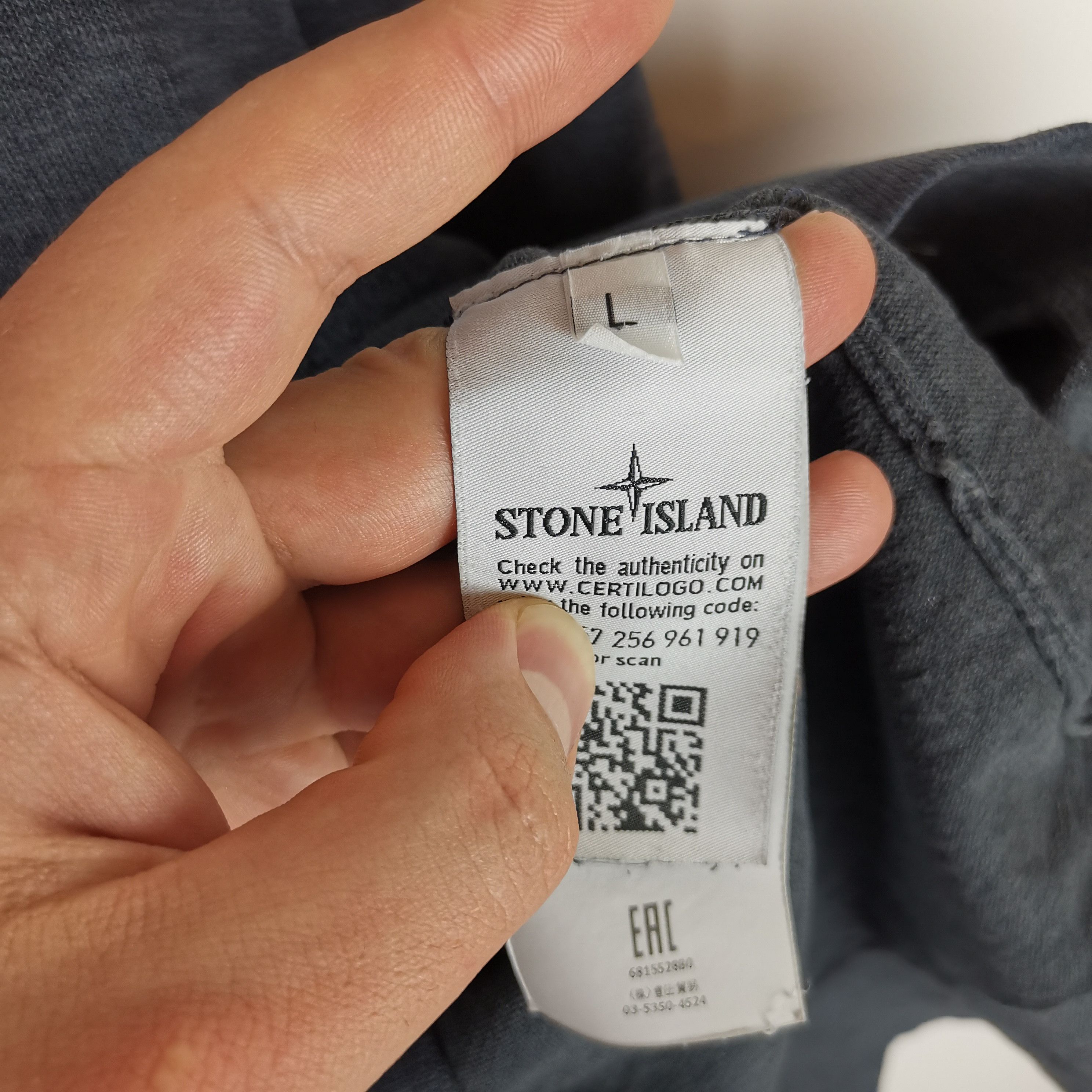 Stone Island Stone island crew neck grey blue longsleeve sweatshirt Size US L / EU 52-54 / 3 - 2 Thumbnail