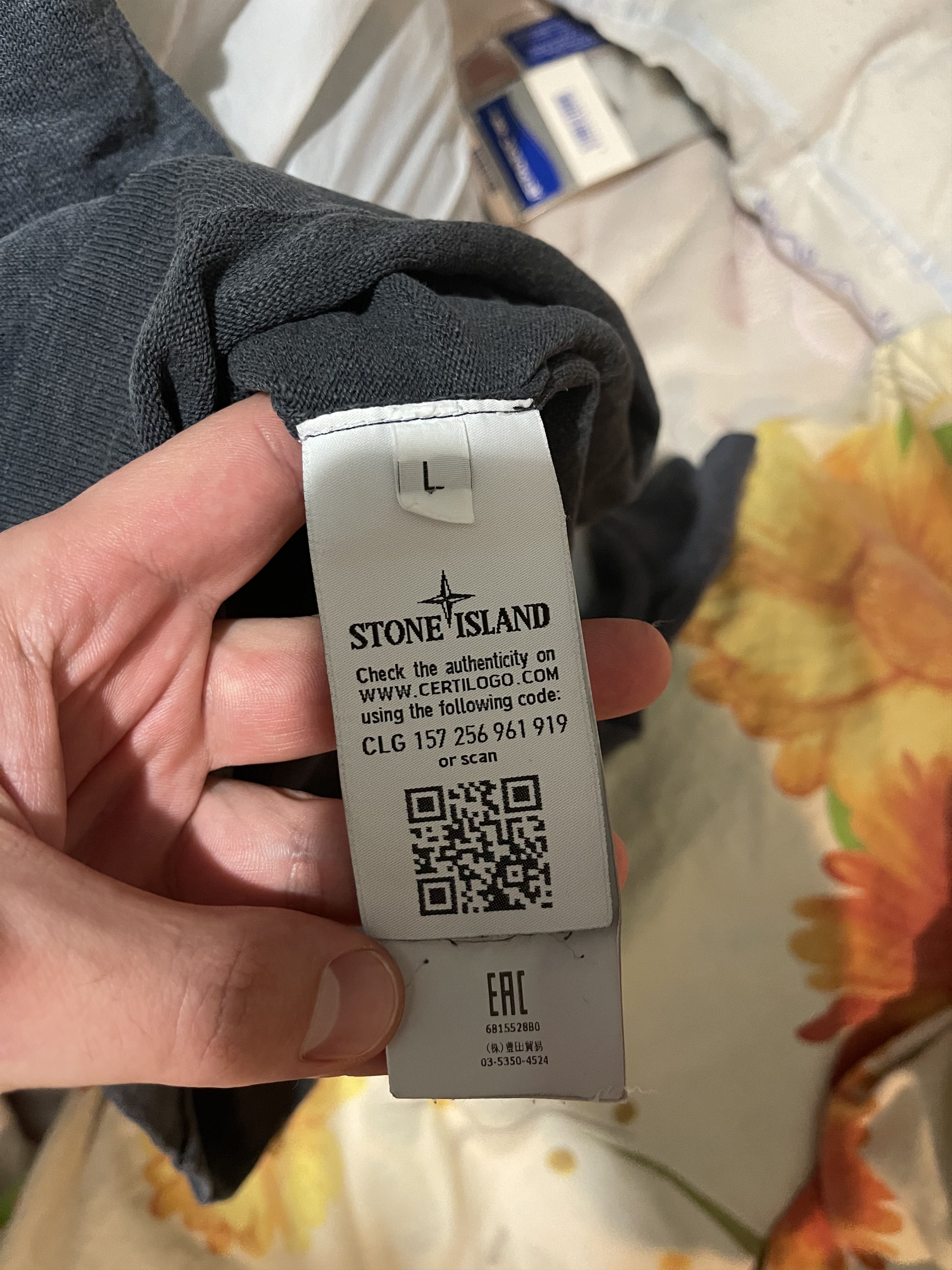 Stone Island Stone island crew neck grey blue longsleeve sweatshirt Size US L / EU 52-54 / 3 - 6 Thumbnail