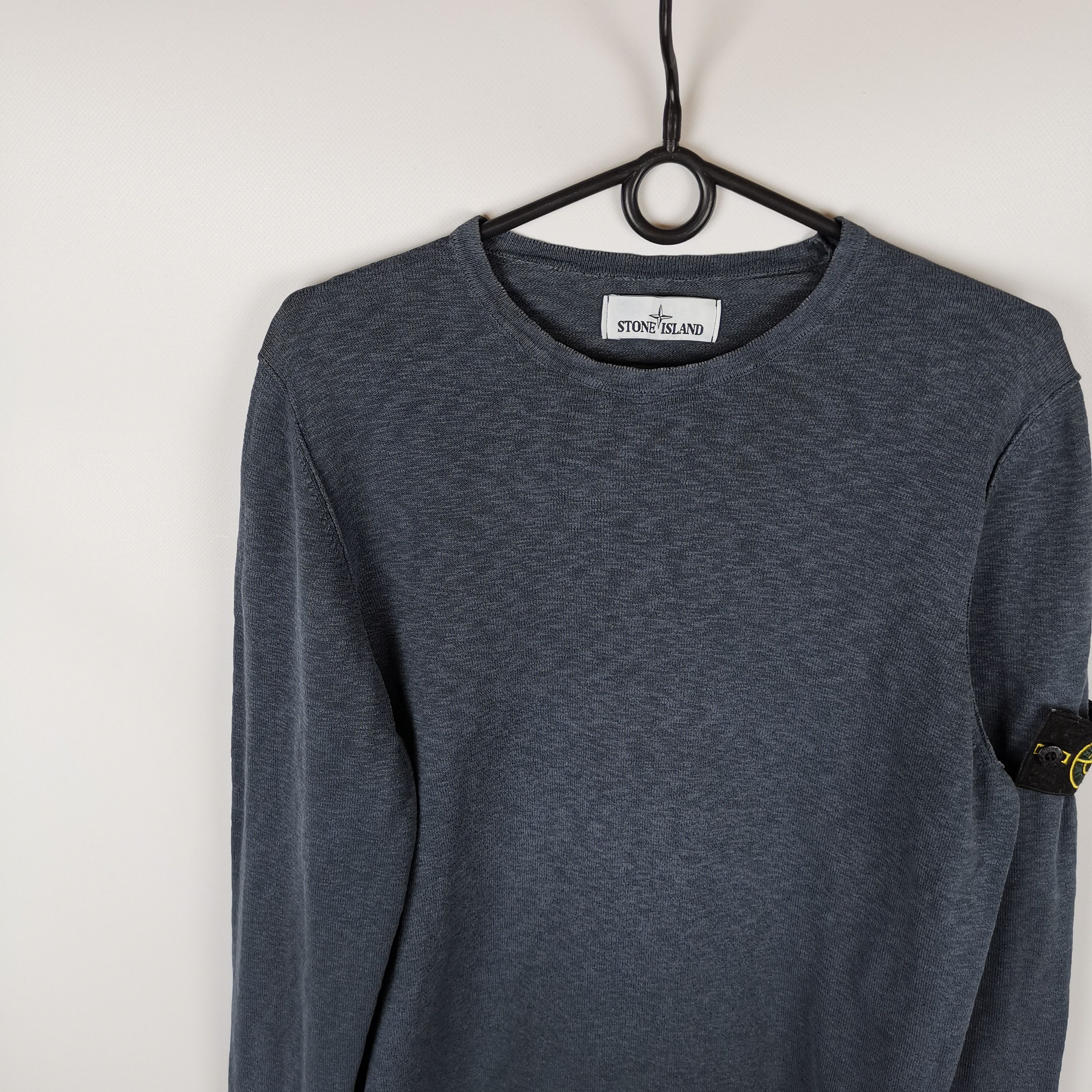 Stone Island Stone island crew neck grey blue longsleeve sweatshirt Size US L / EU 52-54 / 3 - 5 Thumbnail