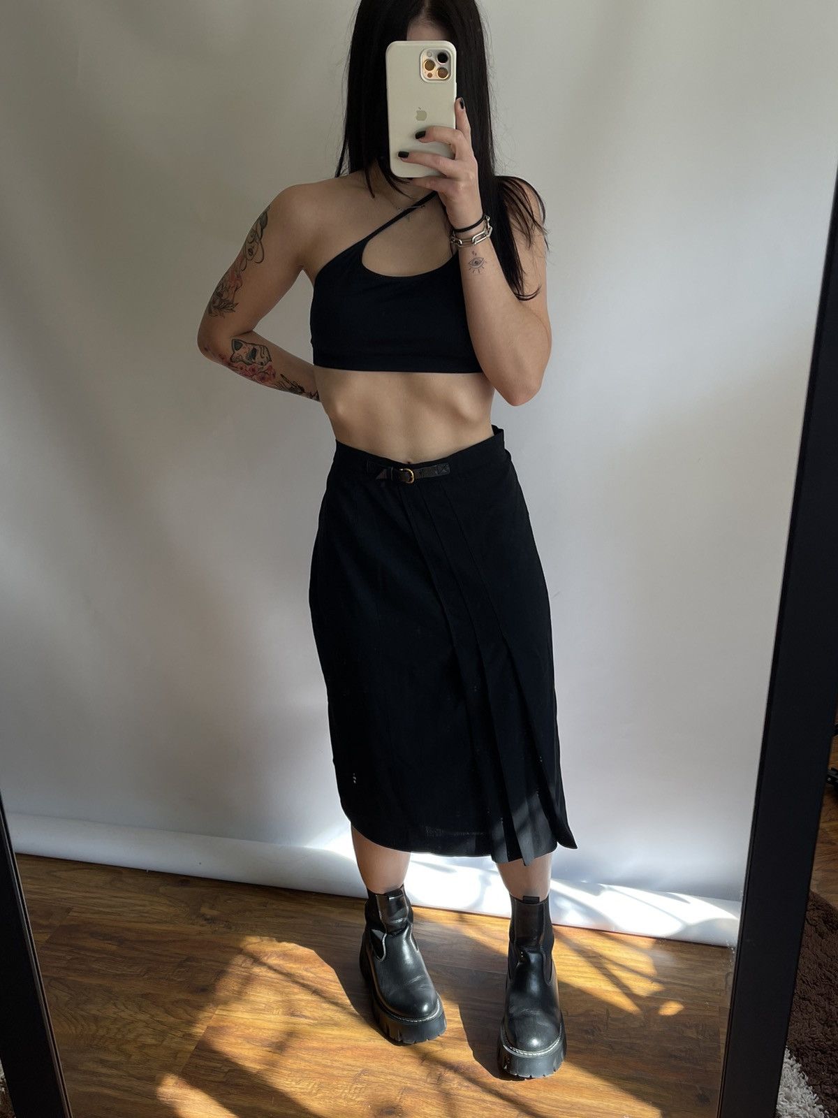 Celine Vintage Celine Paris Women’s Midi Skirt Made in France Size 32" / US 10 / IT 46 - 3 Thumbnail