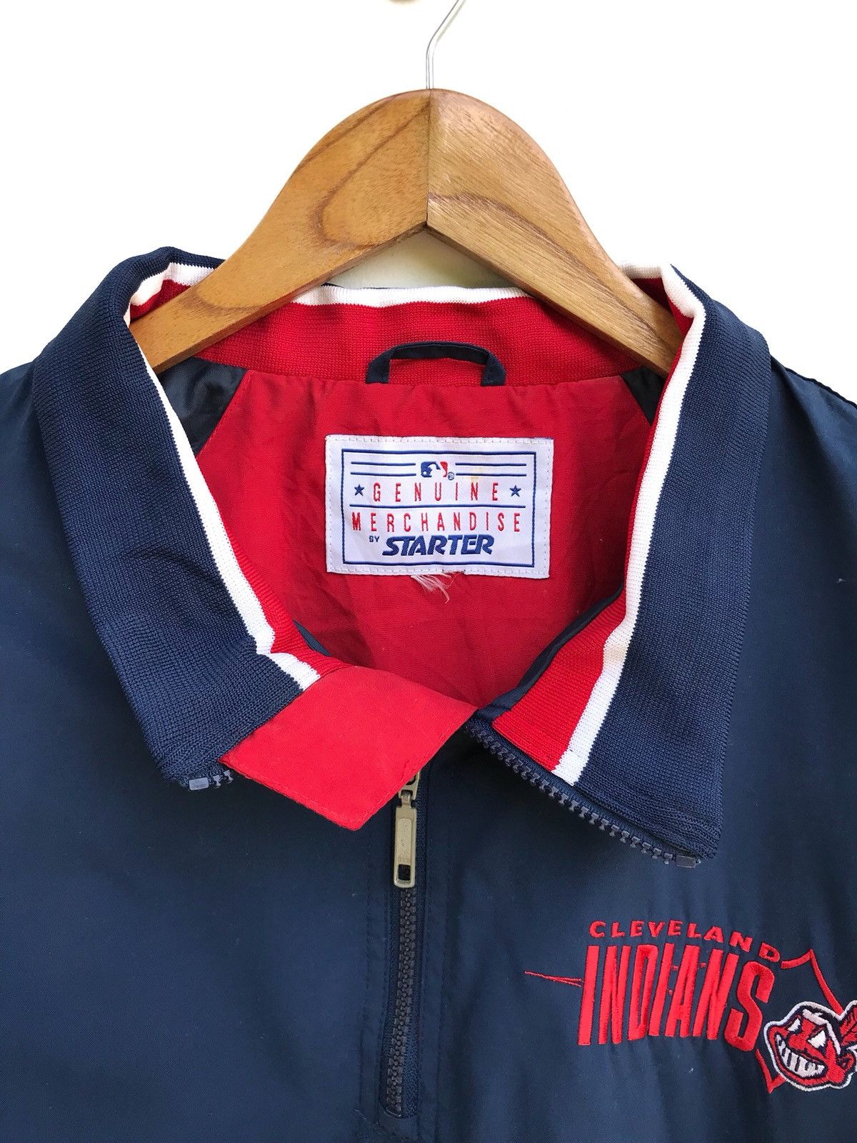 Starter Starter Cleveland Indians Windbreaker Jacket Size US L / EU 52-54 / 3 - 6 Thumbnail