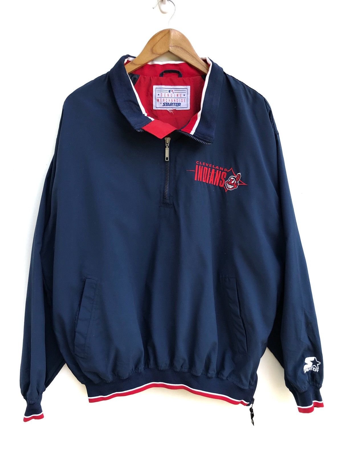 Starter Starter Cleveland Indians Windbreaker Jacket Size US L / EU 52-54 / 3 - 1 Thumbnail