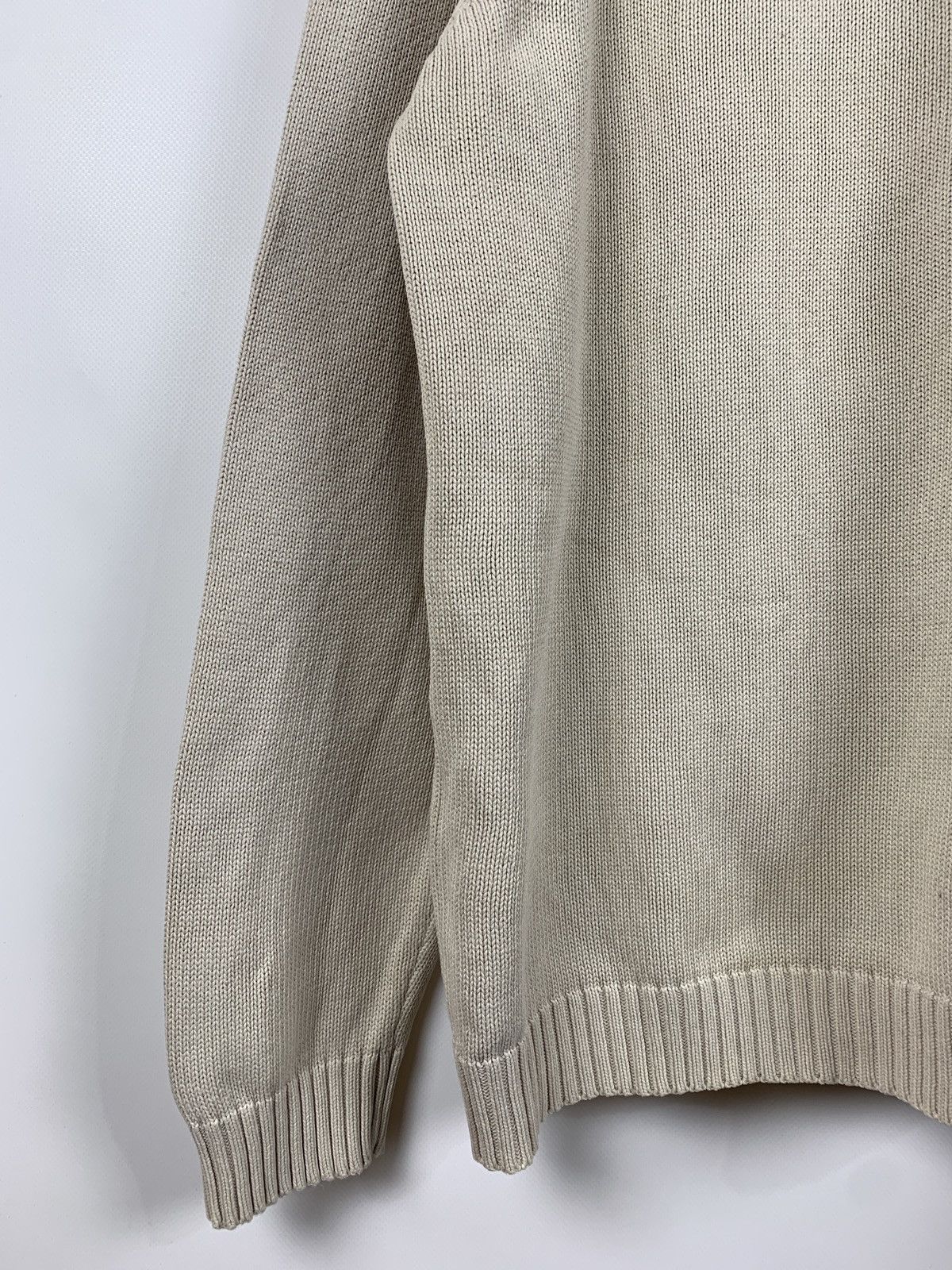 Vintage 90s Vintage Yves Saint Laurent YSL Beige Knit Sweater Size US L / EU 52-54 / 3 - 14 Thumbnail