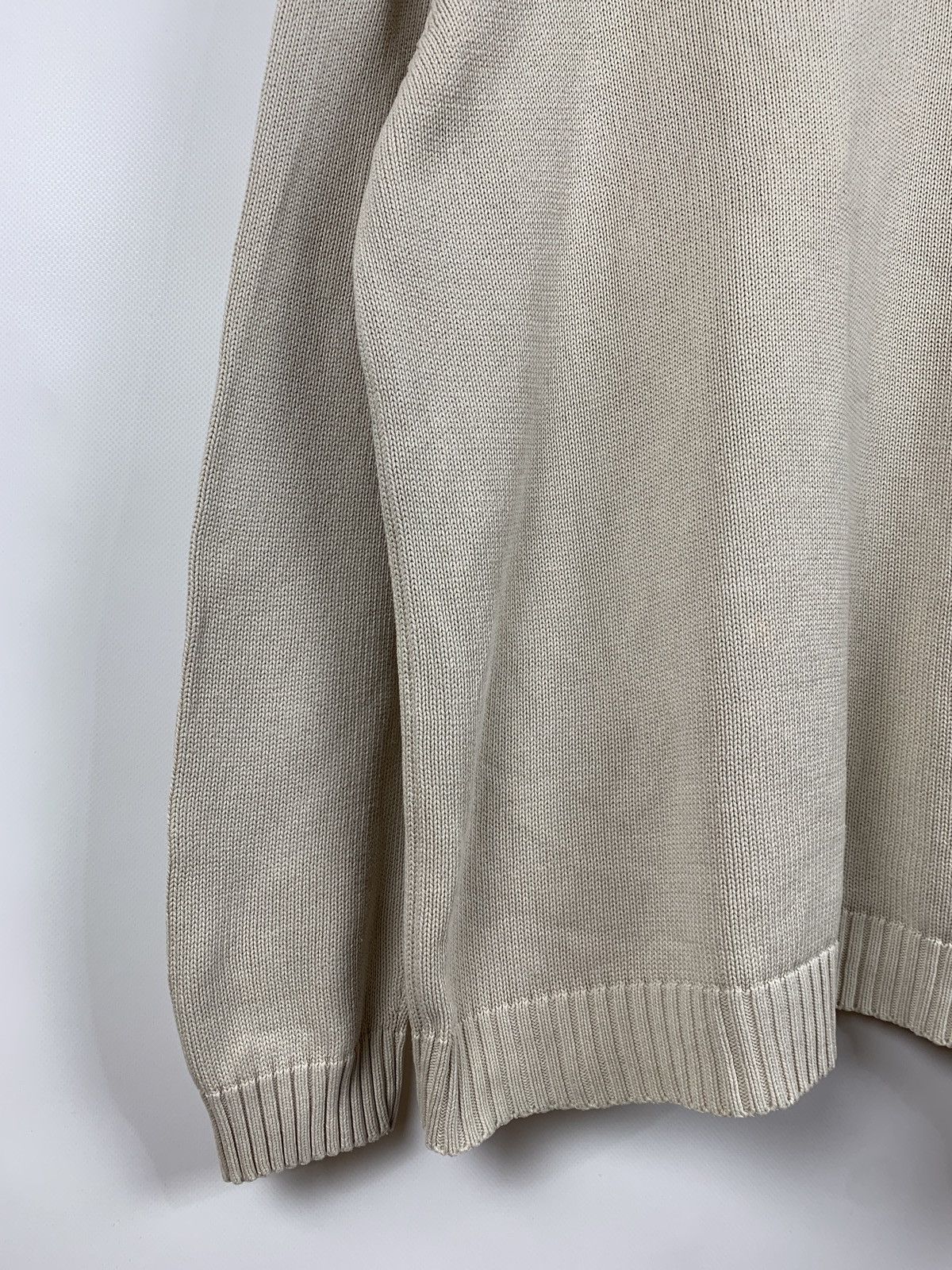 Vintage 90s Vintage Yves Saint Laurent YSL Beige Knit Sweater Size US L / EU 52-54 / 3 - 7 Thumbnail