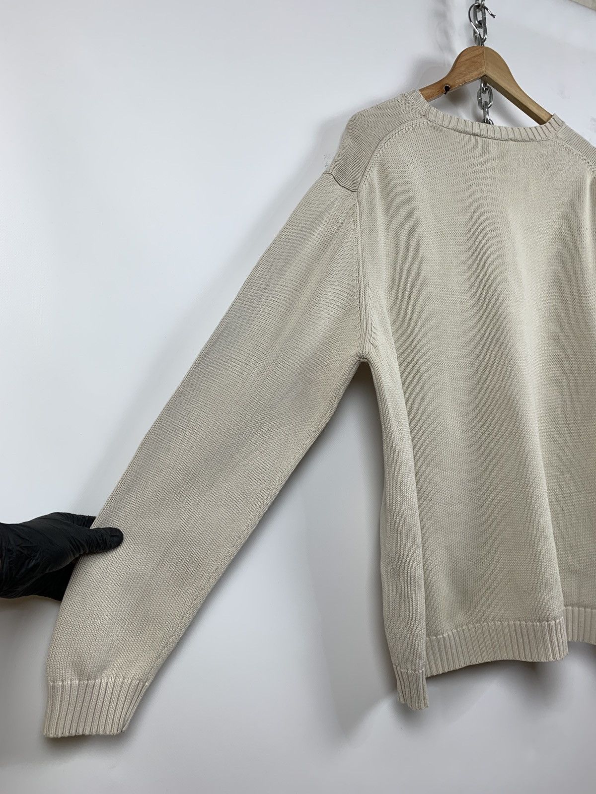 Vintage 90s Vintage Yves Saint Laurent YSL Beige Knit Sweater Size US L / EU 52-54 / 3 - 16 Thumbnail