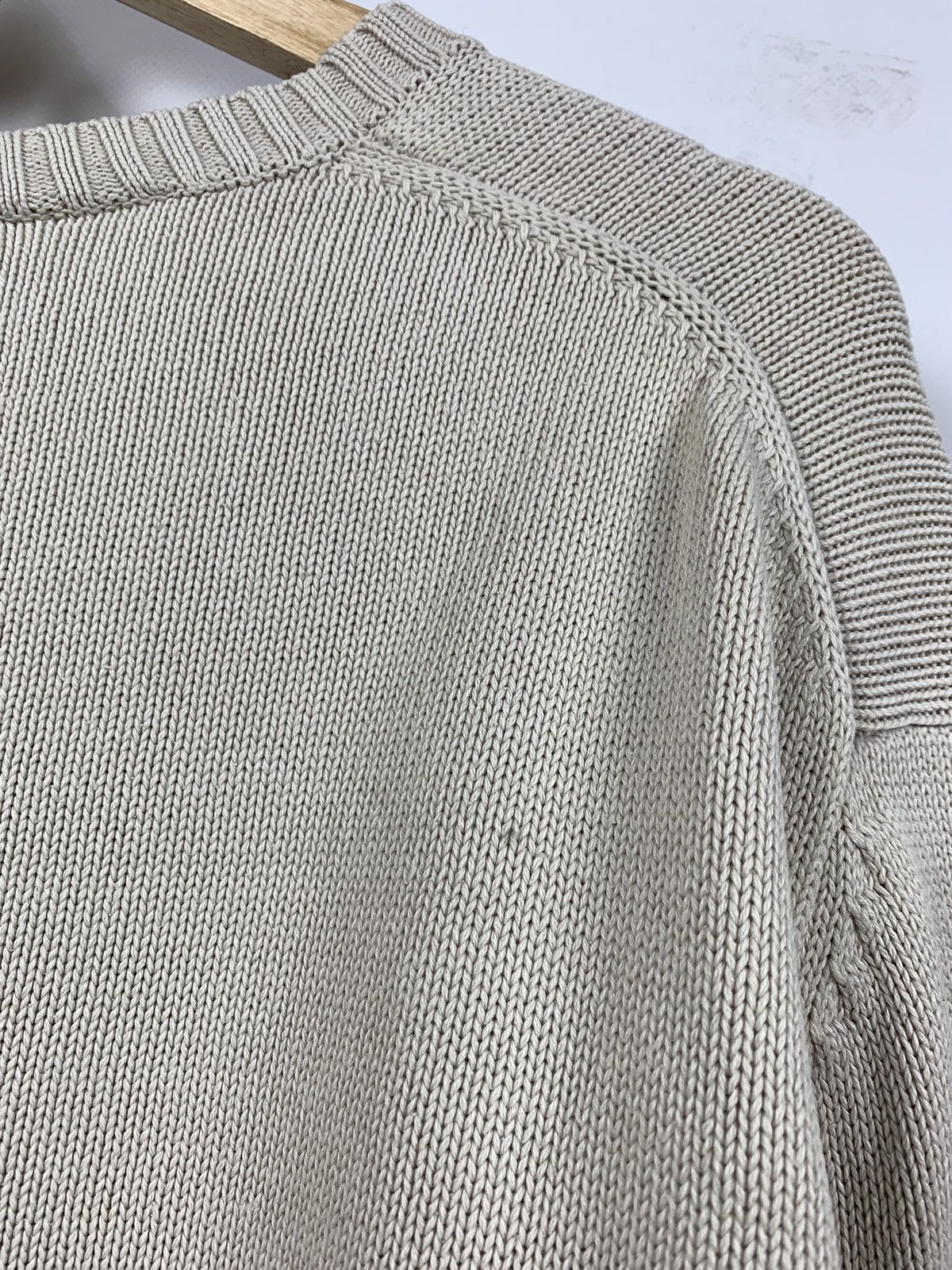 Vintage 90s Vintage Yves Saint Laurent YSL Beige Knit Sweater Size US L / EU 52-54 / 3 - 20 Thumbnail