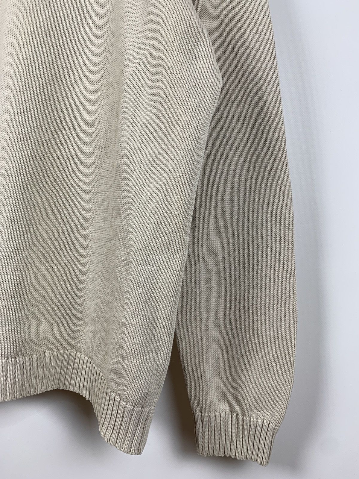 Vintage 90s Vintage Yves Saint Laurent YSL Beige Knit Sweater Size US L / EU 52-54 / 3 - 15 Thumbnail
