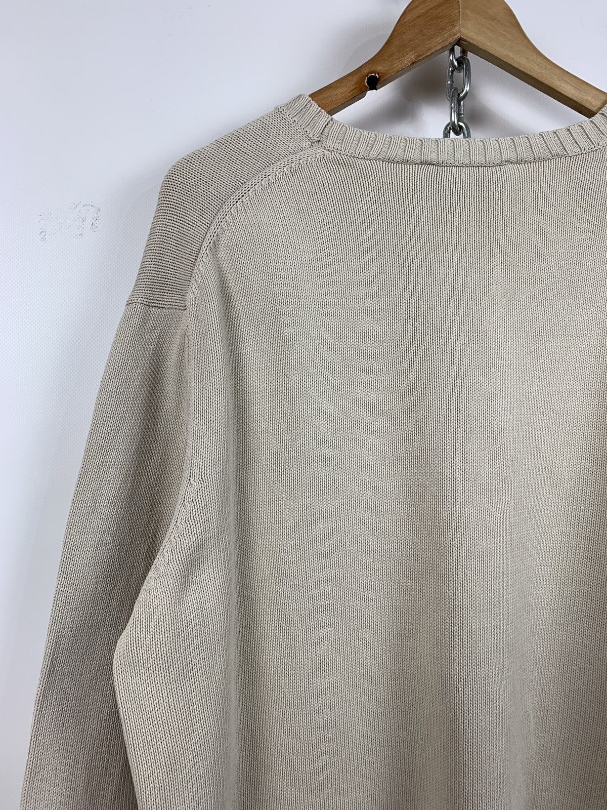 Vintage 90s Vintage Yves Saint Laurent YSL Beige Knit Sweater Size US L / EU 52-54 / 3 - 13 Thumbnail