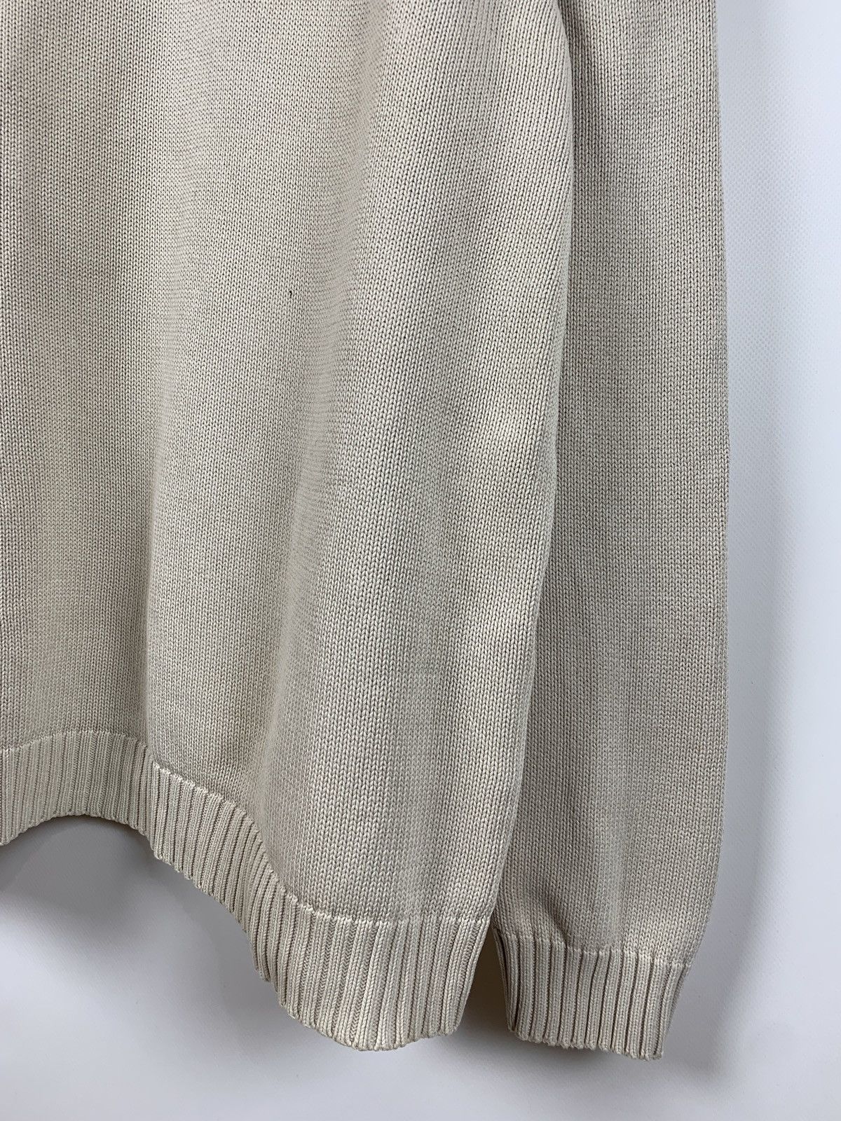 Vintage 90s Vintage Yves Saint Laurent YSL Beige Knit Sweater Size US L / EU 52-54 / 3 - 8 Thumbnail