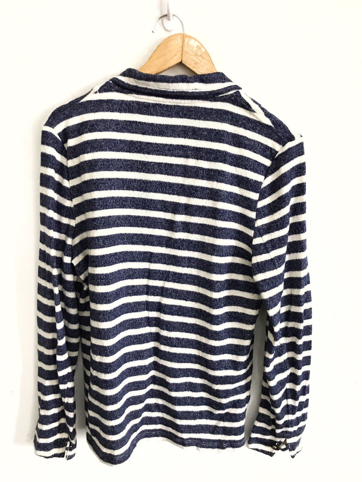 Designer Stripes Jailer Border Cardigan Jacket Armpit 20"x28" Size US M / EU 48-50 / 2 - 2 Thumbnail
