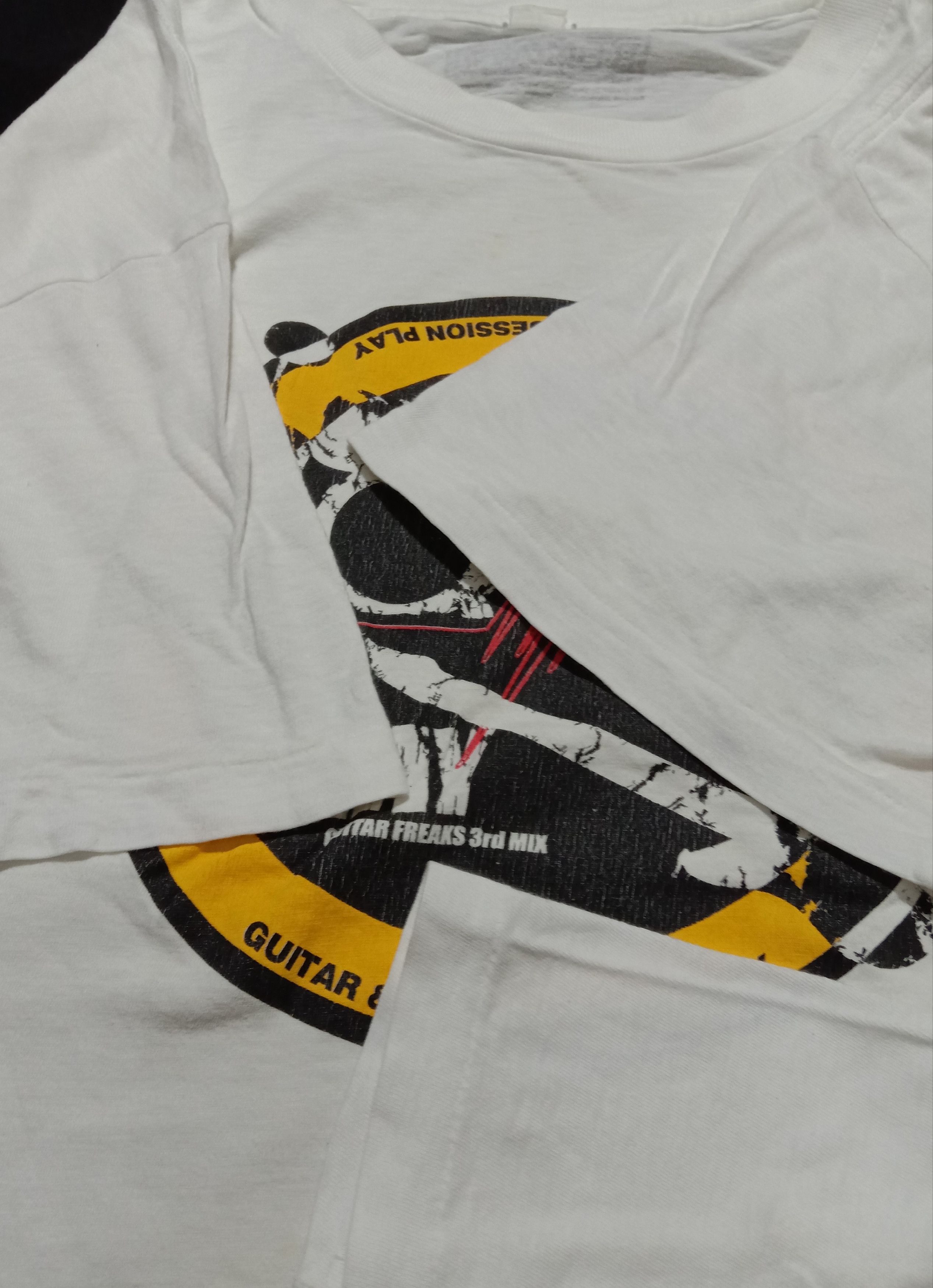 Japanese Brand Bemani Guitar & Drum Session Play Konami Sound Tee Size US L / EU 52-54 / 3 - 6 Thumbnail