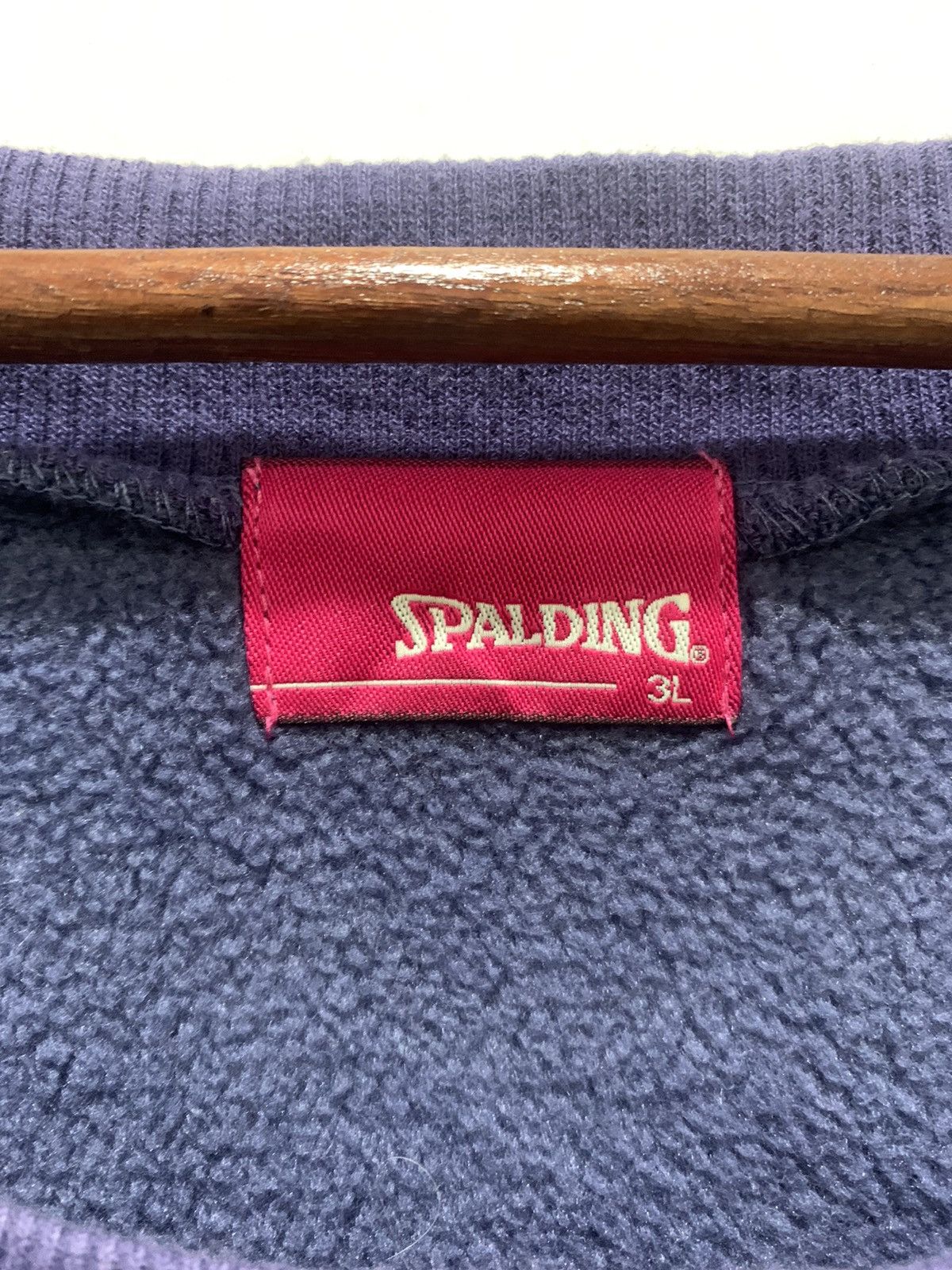 Japanese Brand × Spalding SPALDING Vintage 90s Soft Fleece Sherpa Long Jumper Sweater Size XL / US 12-14 / IT 48-50 - 14 Thumbnail