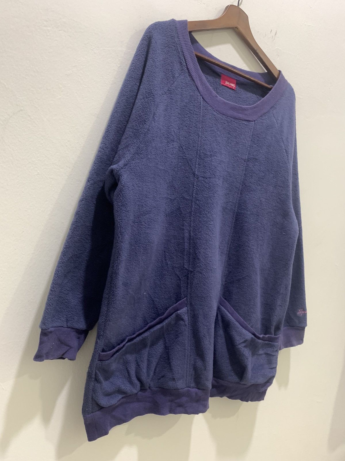 Japanese Brand × Spalding SPALDING Vintage 90s Soft Fleece Sherpa Long Jumper Sweater Size XL / US 12-14 / IT 48-50 - 5 Thumbnail