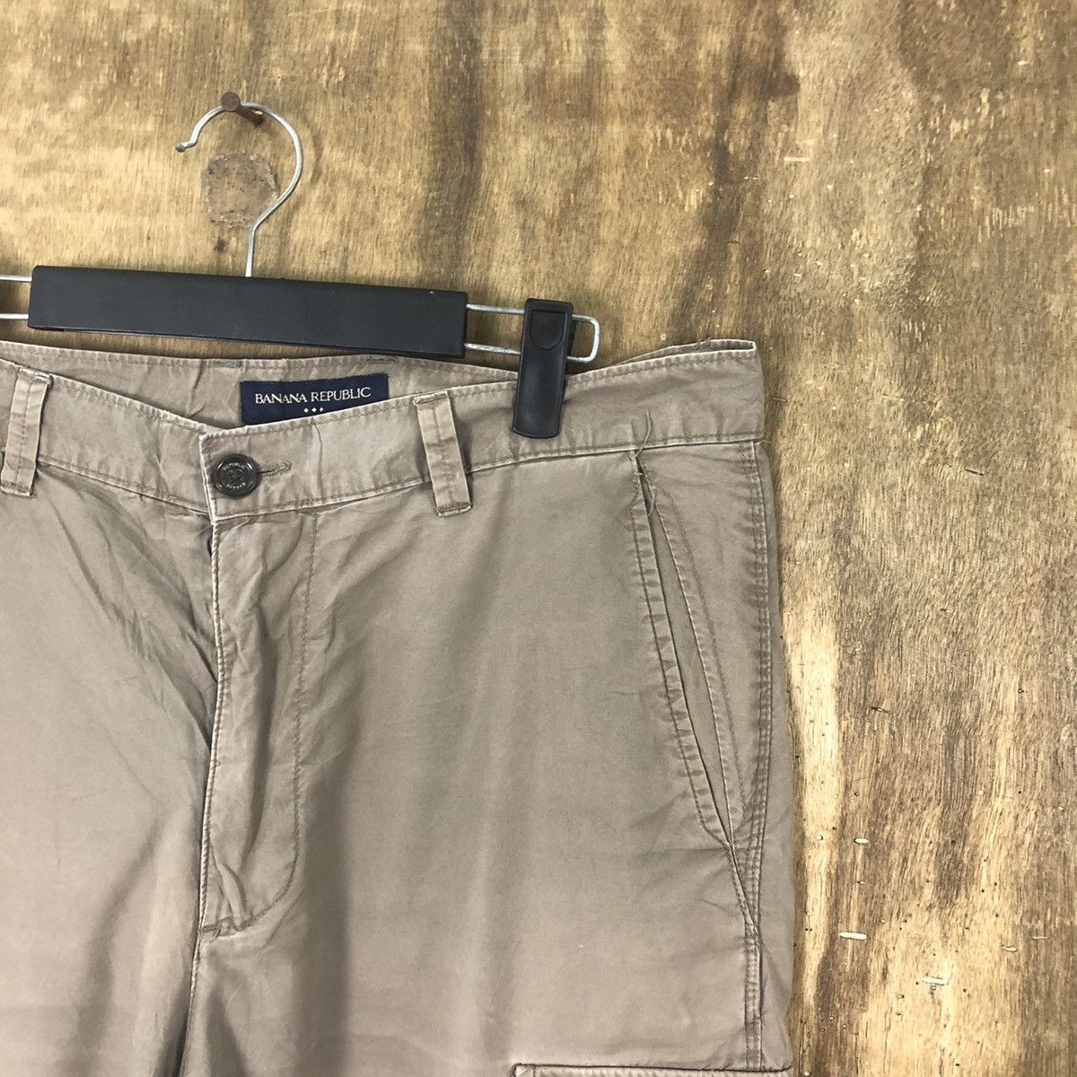 Banana Republic × Designer Banana Republic Brown Multipocket Cargo pants #6283 Size US 32 / EU 48 - 5 Thumbnail