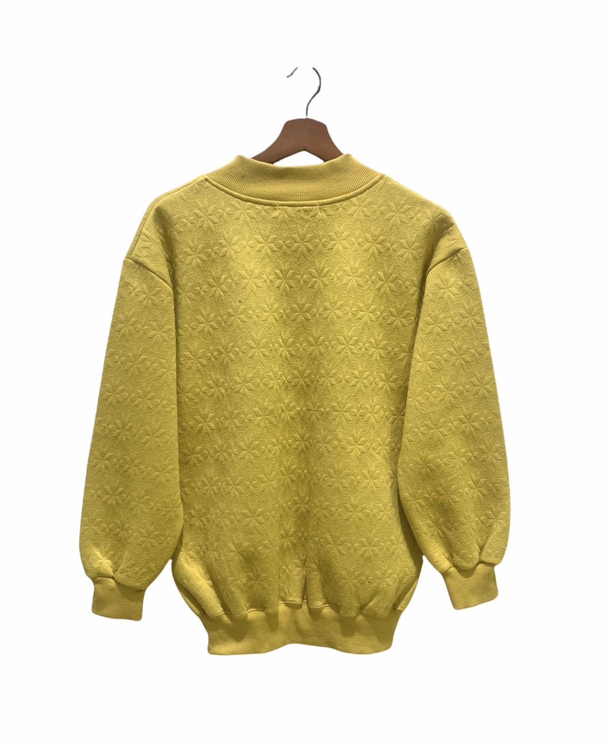 Aran Isles Knitwear × Designer × Pas De Faux PAS DE TROIS Vintage Snow Monogram Allover Jumper Sweater Size M / US 6-8 / IT 42-44 - 2 Thumbnail
