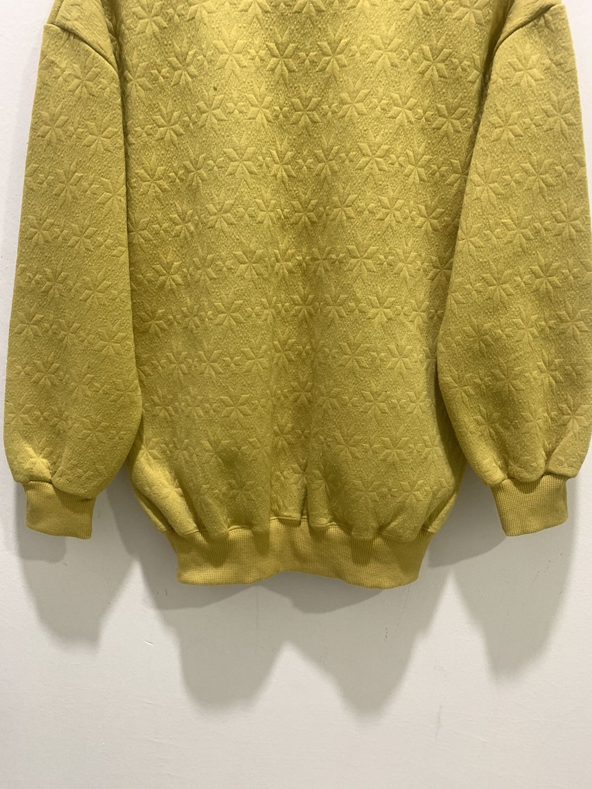 Aran Isles Knitwear × Designer × Pas De Faux PAS DE TROIS Vintage Snow Monogram Allover Jumper Sweater Size M / US 6-8 / IT 42-44 - 9 Thumbnail