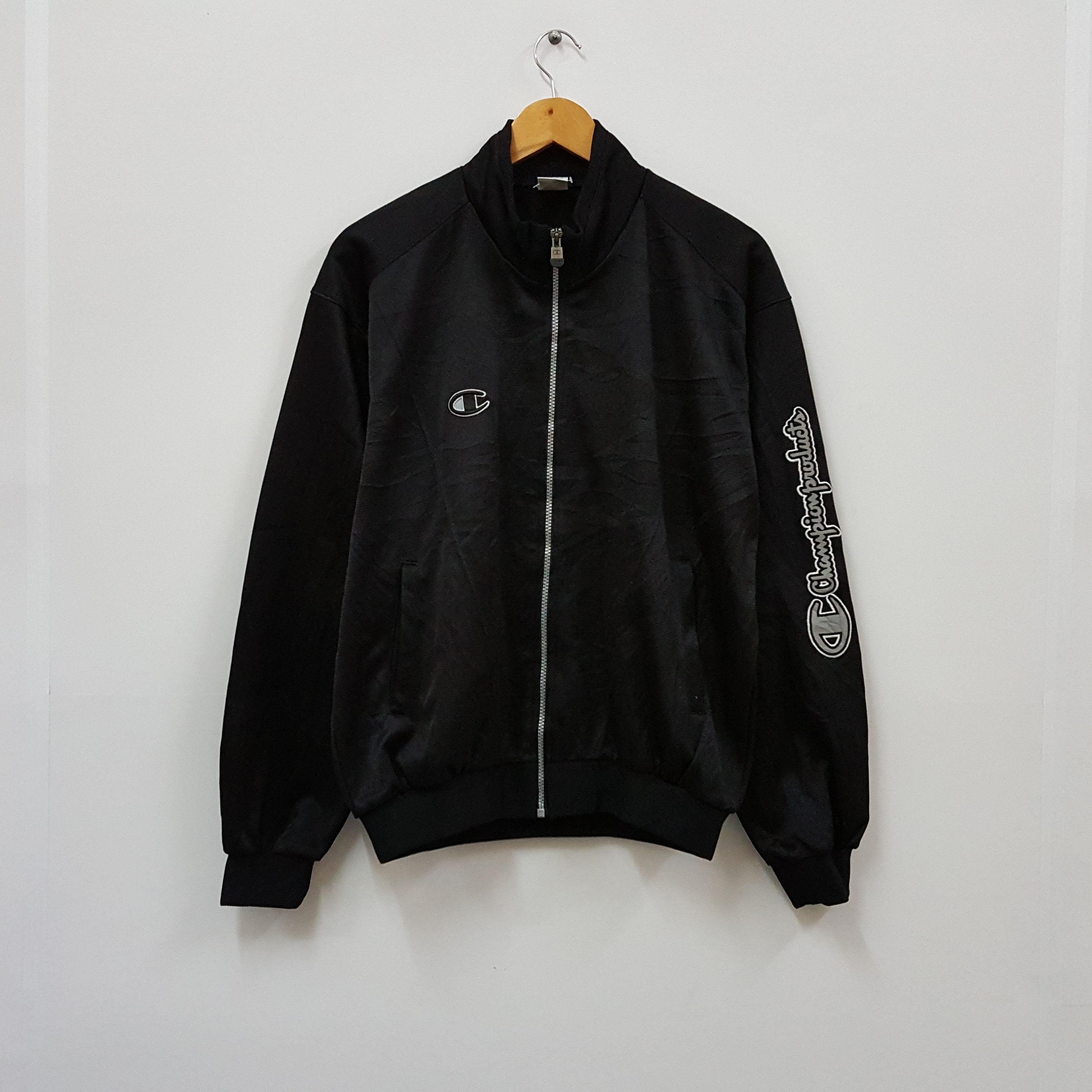 Champion × Vintage Vintage Champion black jacket Size US L / EU 52-54 / 3 - 1 Thumbnail