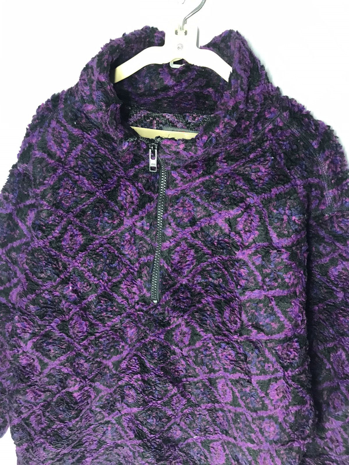 Japanese Brand Vintage fleece sweatshirt half zipper by blueky Size US M / EU 48-50 / 2 - 5 Thumbnail