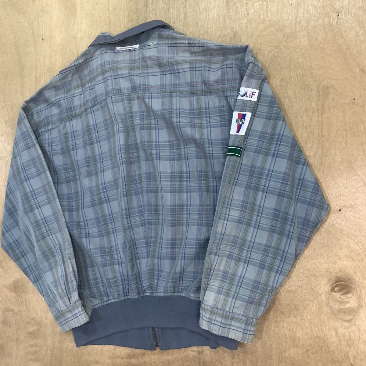 Flannel × Maniere De Vior VTG 80s PAPAS MANIERE DE HEMING Golf Tartan Flannel Jacket Size US L / EU 52-54 / 3 - 18 Thumbnail