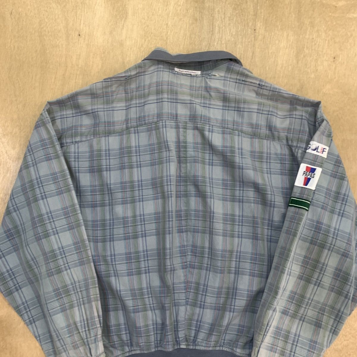 Flannel × Maniere De Vior VTG 80s PAPAS MANIERE DE HEMING Golf Tartan Flannel Jacket Size US L / EU 52-54 / 3 - 15 Thumbnail