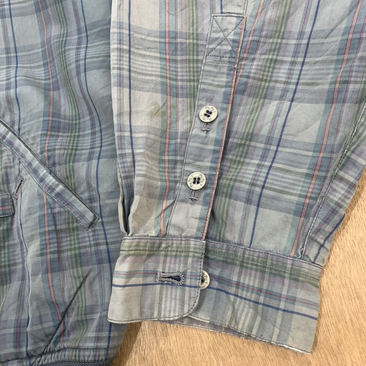 Flannel × Maniere De Vior VTG 80s PAPAS MANIERE DE HEMING Golf Tartan Flannel Jacket Size US L / EU 52-54 / 3 - 10 Thumbnail