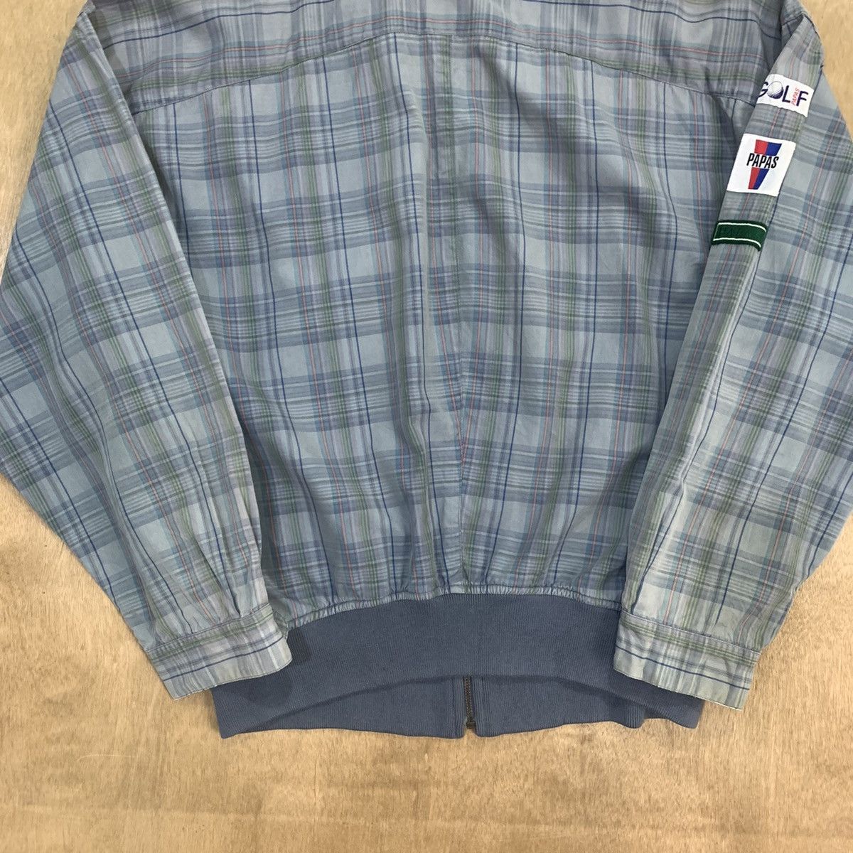 Flannel × Maniere De Vior VTG 80s PAPAS MANIERE DE HEMING Golf Tartan Flannel Jacket Size US L / EU 52-54 / 3 - 16 Thumbnail