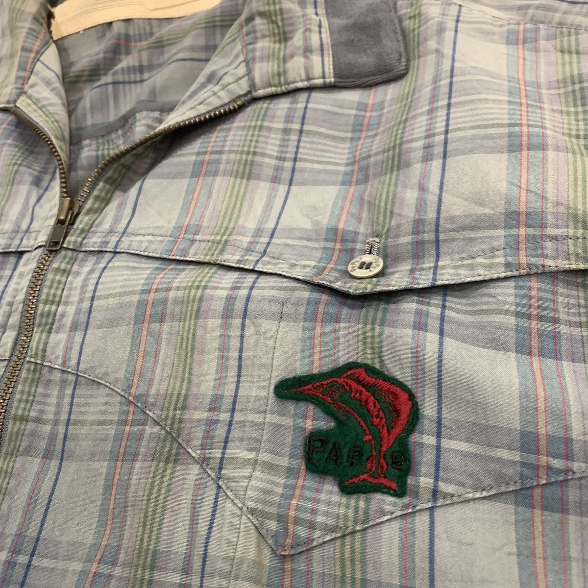 Flannel × Maniere De Vior VTG 80s PAPAS MANIERE DE HEMING Golf Tartan Flannel Jacket Size US L / EU 52-54 / 3 - 9 Thumbnail